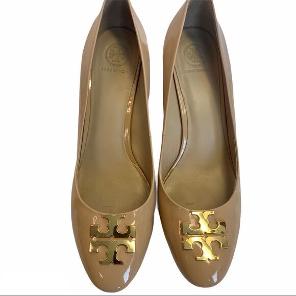 Tory Burch Raleigh Logo Leather Pump 9.5M - Picture 2 of 6